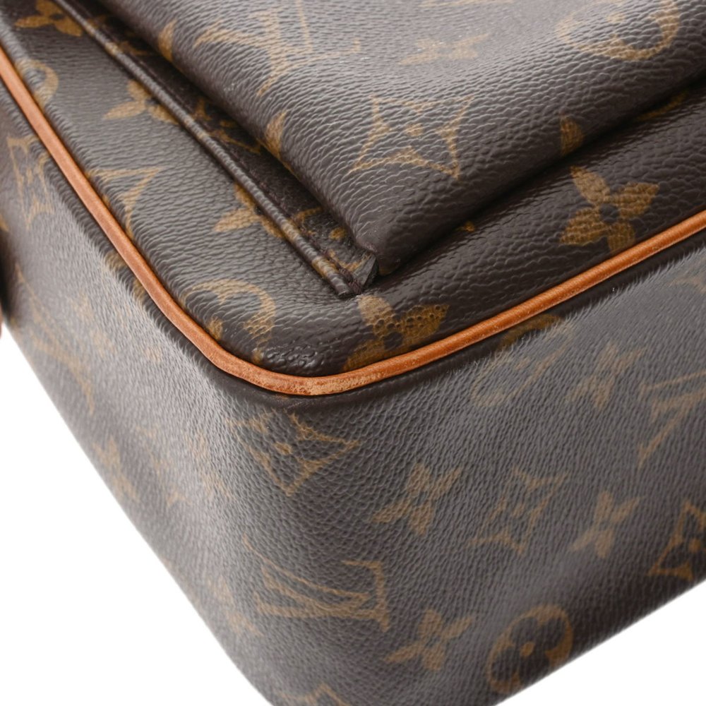 LOUIS VUITTON Louis Vuitton Monogram Vibasite GM Brown M51163 Women's Canvas ... - Picture 8 of 12